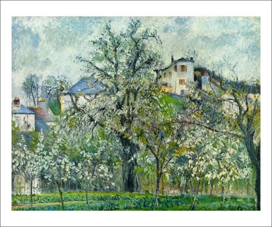 Camille Pissarro, Potager Arbre en Fleurs - Vintage Art, canvas prints