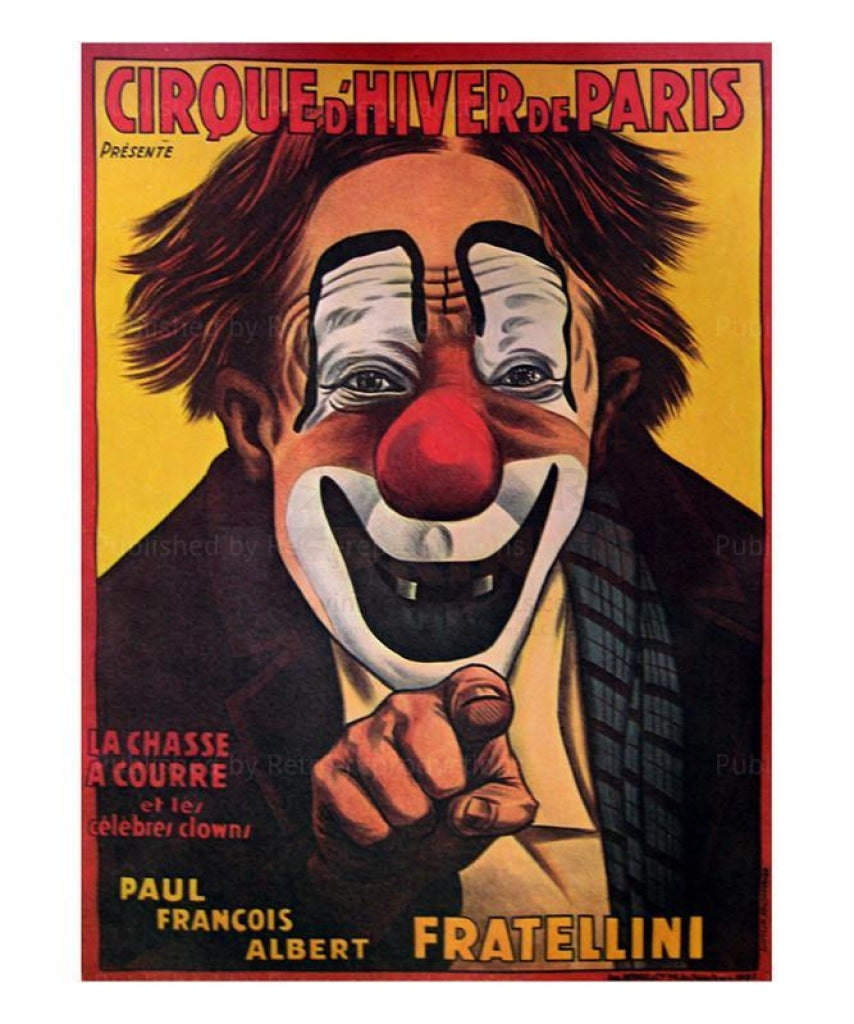 Cirque d'Hiver 1930 - Vintage Art, canvas prints