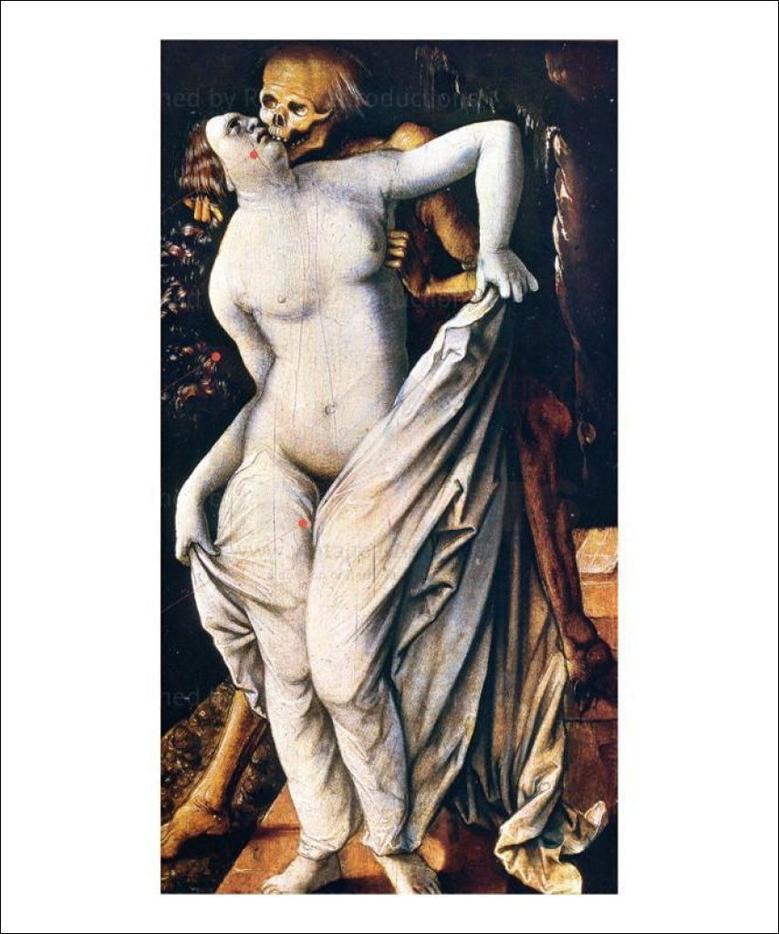Death and a Woman, Hans Baldung Grien - Vintage Art, canvas prints