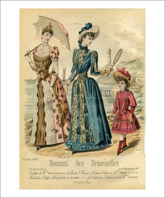 Demoiselles #4731, fashion, Art Print - Vintage Art, canvas prints