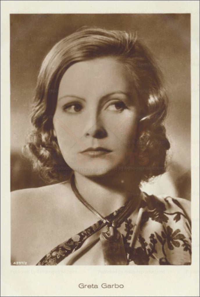 Greta Garbo, vintage photo, digital giclee print reproduction - Vintage Art, canvas prints