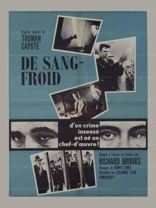 In Cold Blood - Original Movie Poster - French - Vintage Art, canvas prints