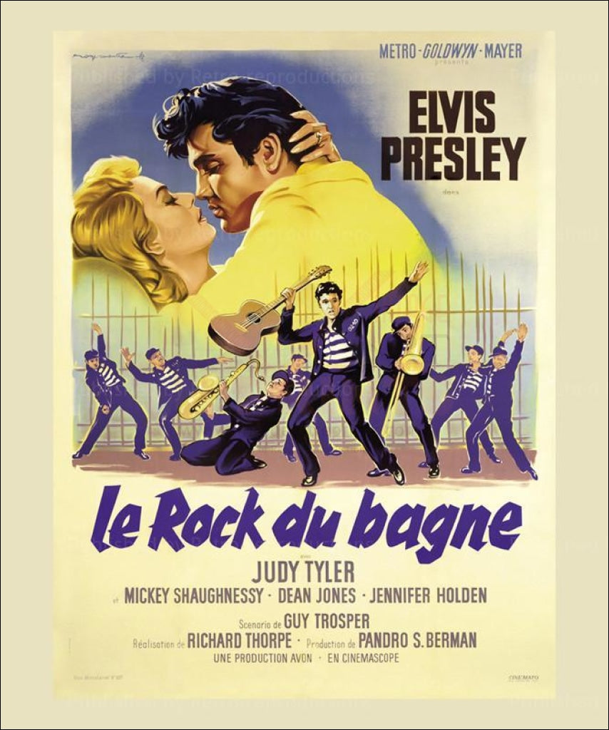 Jailhouse Rock (French) - Vintage Art, canvas prints