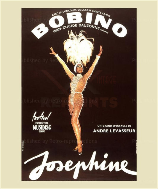 Josephine Baker - Vintage Art, canvas prints