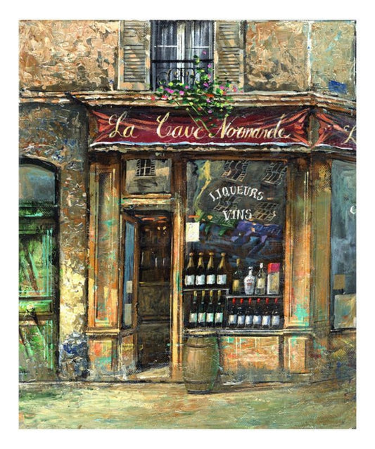 La Cave Normande - wine - Vintage Art, canvas prints