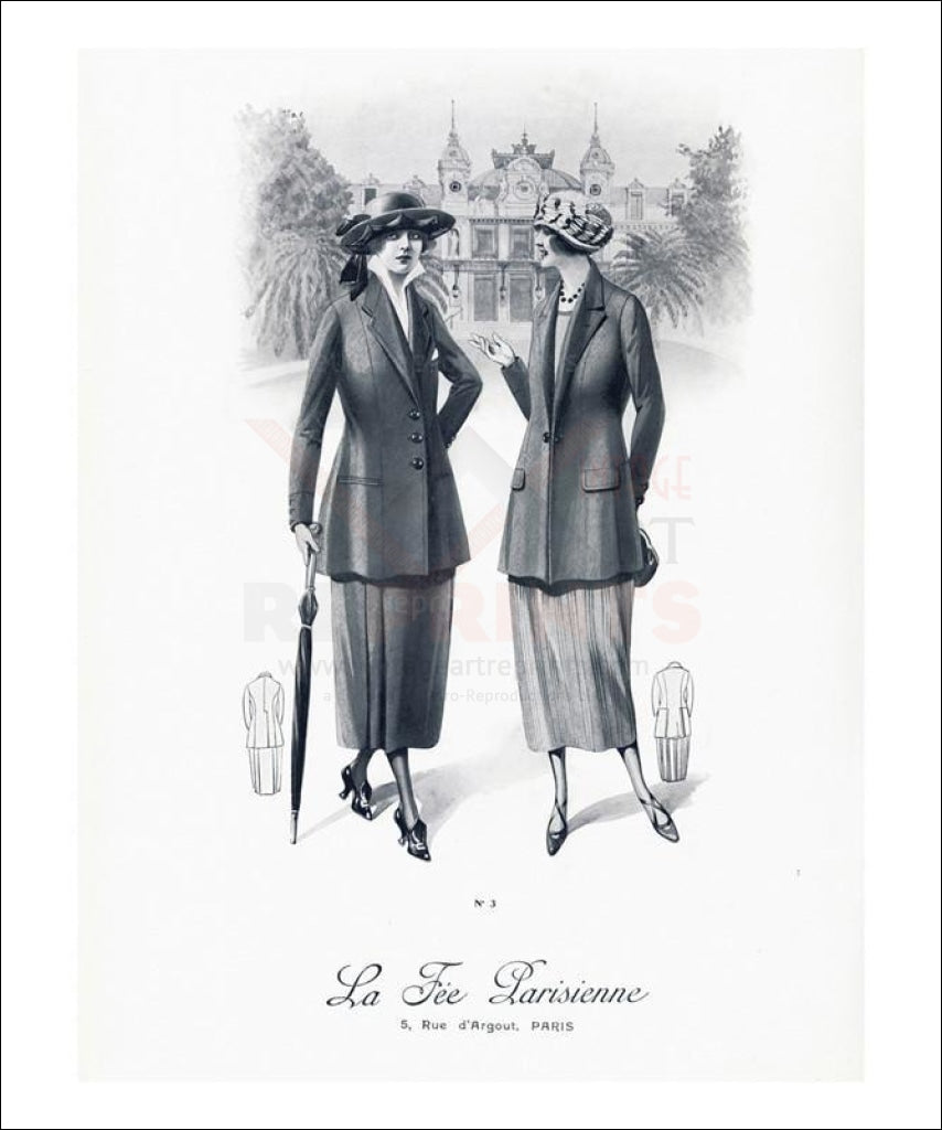 La Fee Parisienne Suits - Vintage Art, canvas prints