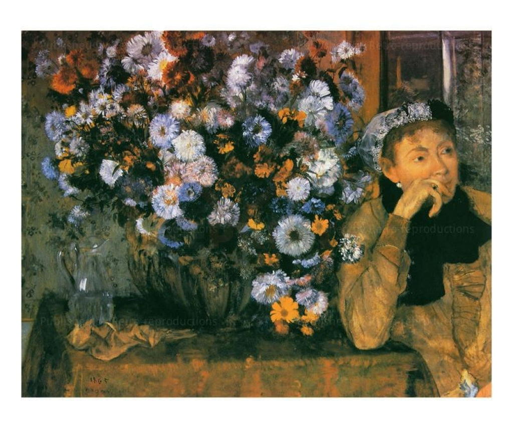 La Femme aux Chrysanthemes - Vintage Art, canvas prints