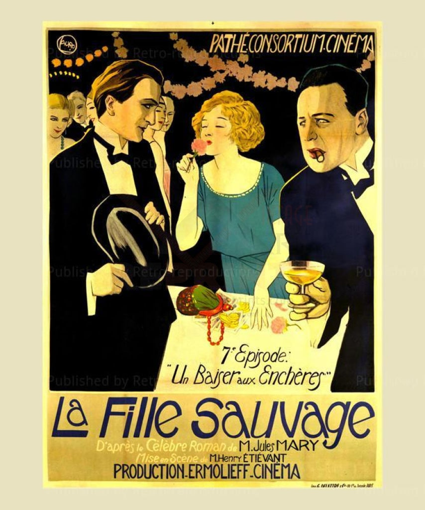 La Fille Sauvage Collection 1-13 - Original Posters - Vintage Art, canvas prints