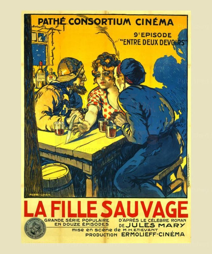 La Fille Sauvage Collection 1-13 - Original Posters - Vintage Art, canvas prints