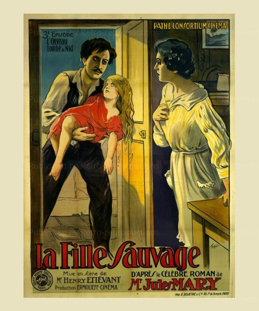 La Fille Sauvage Collection 1-13 - Original Posters - Vintage Art, canvas prints