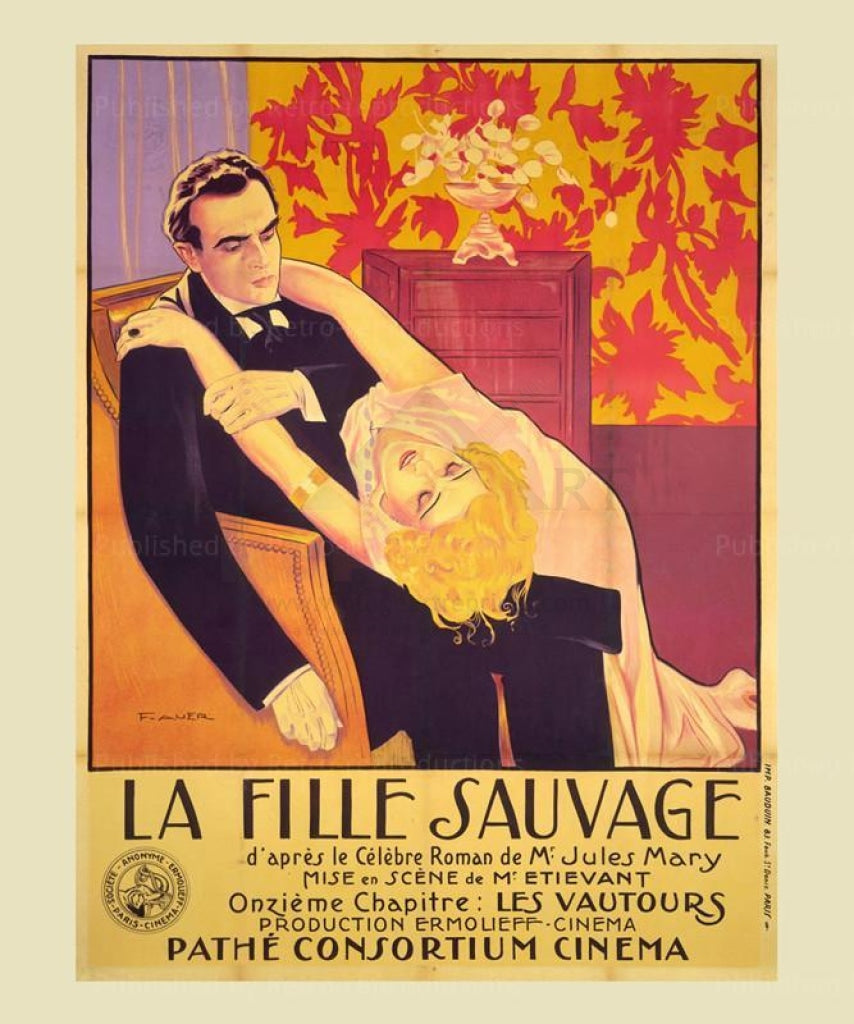 La Fille Sauvage Collection 1-13 - Original Posters - Vintage Art, canvas prints