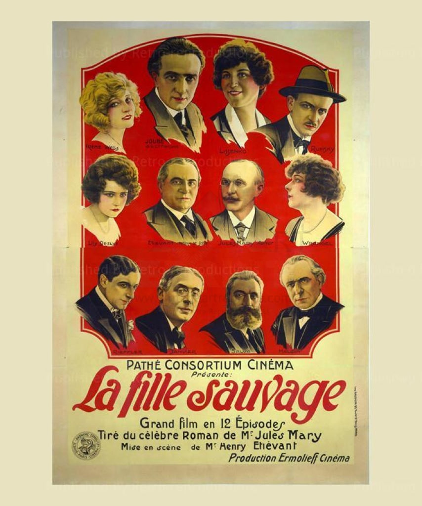 La Fille Sauvage Collection 1-13 - Original Posters - Vintage Art, canvas prints