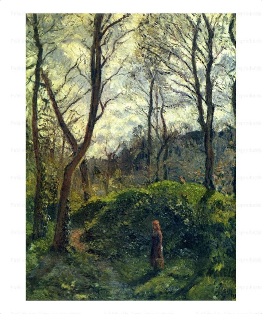 Landscape with big trees - Vintage Art, canvas prints