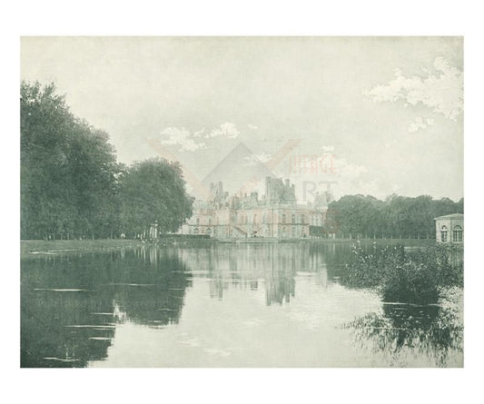 Le Chateau De Fountainbleau - Vintage Art, canvas prints