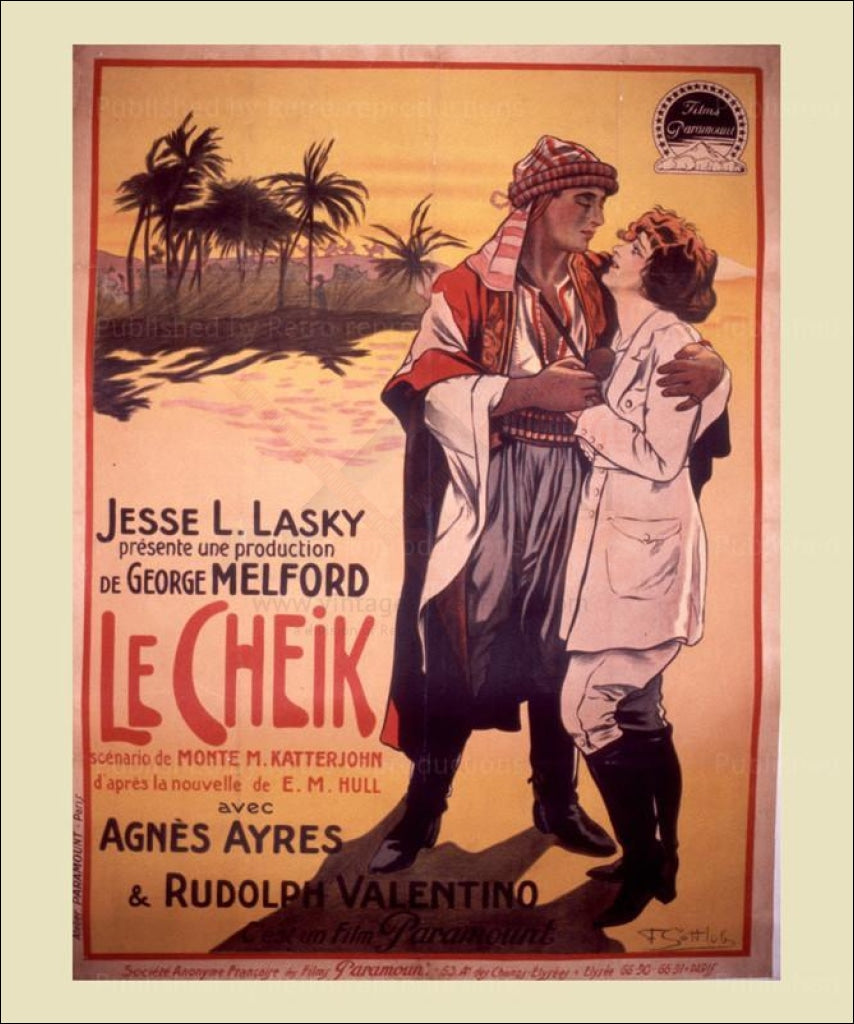 Le Cheik - Vintage Art, canvas prints