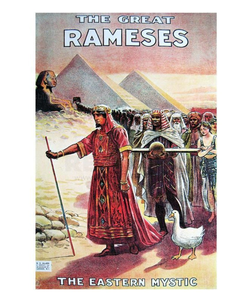 Le grand Ramses Le mystique d'orient, 1914 - Vintage Art, canvas prints