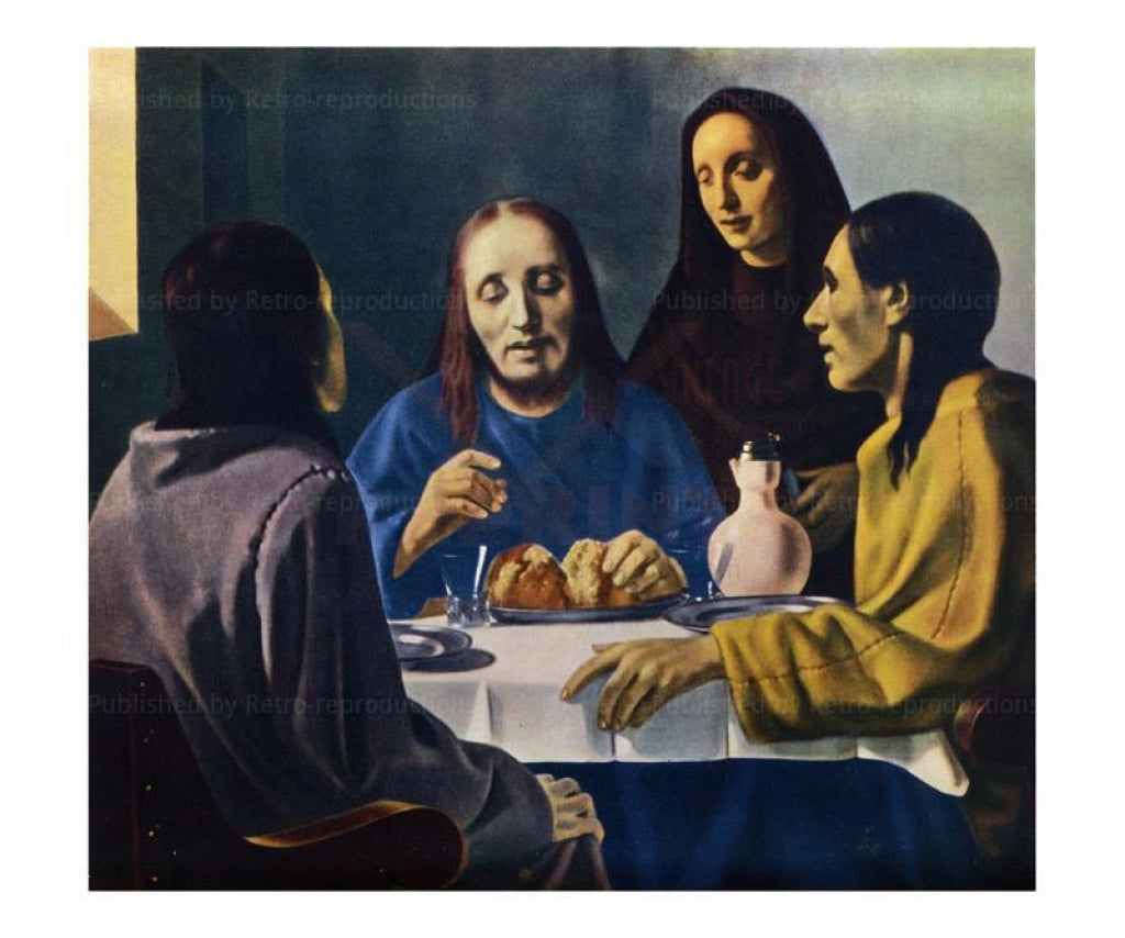 Les Disciples d'Emmaus - Vintage Art, canvas prints