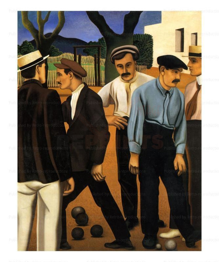 Les Joueurs de Boules 1923 - Vintage Art, canvas prints