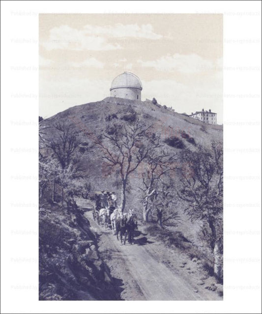 Lick Observatory, California, Photographic Print - Vintage Art, canvas prints