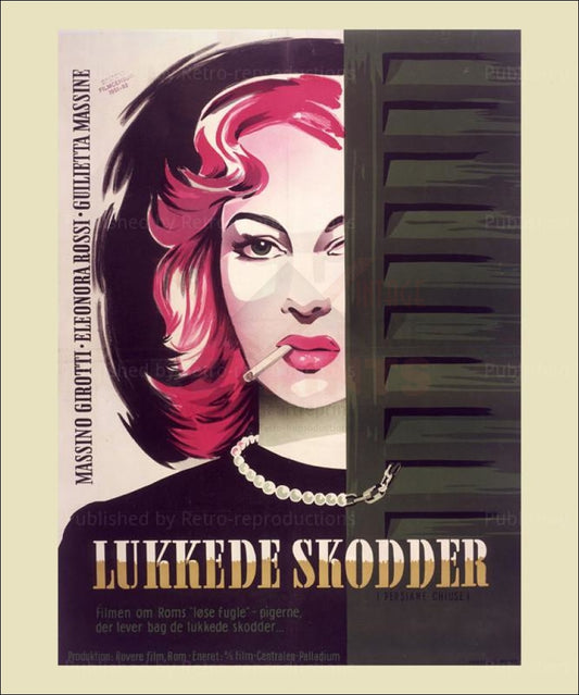 Lukkede Skodder - Vintage Art, canvas prints