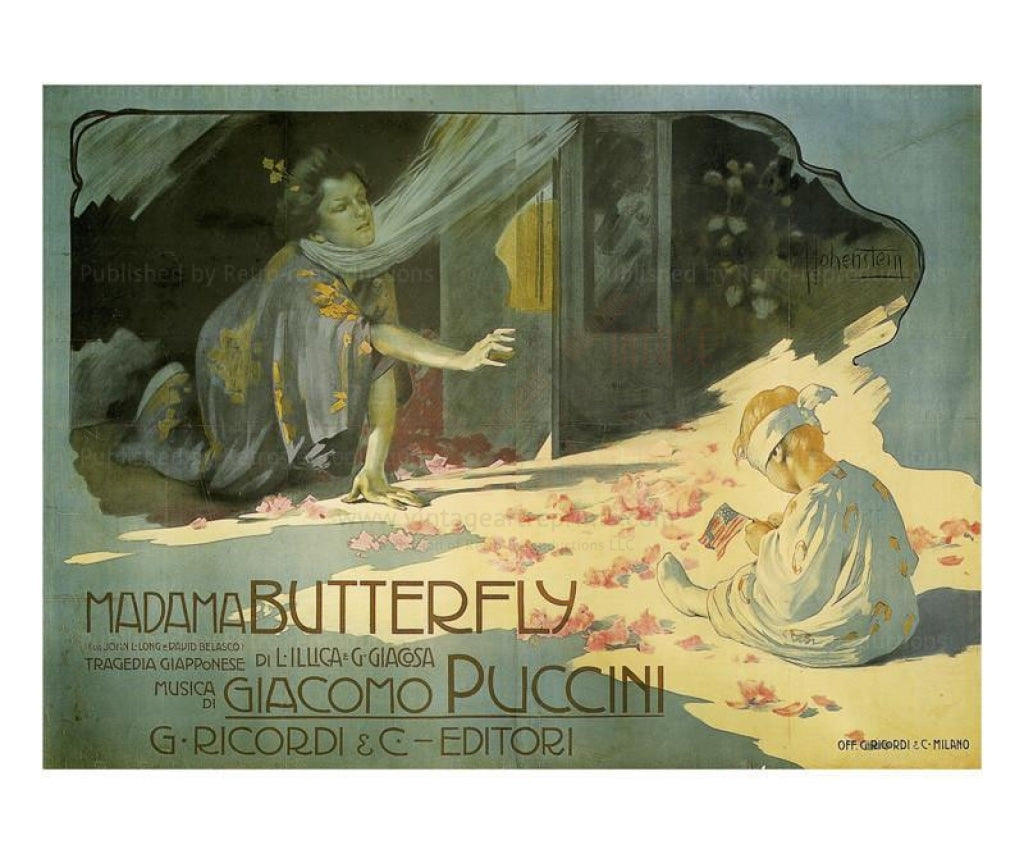 Madama Batterfly - Vintage Art, canvas prints