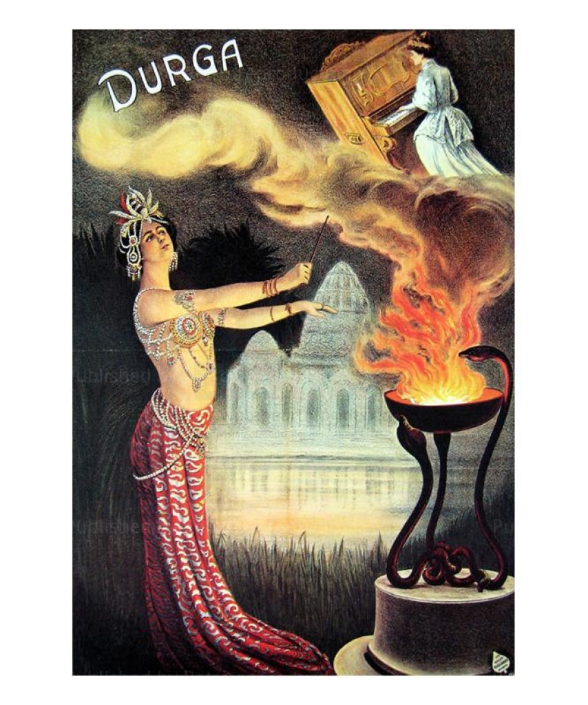 Magician, Durga, 1905 - Vintage Art, canvas prints