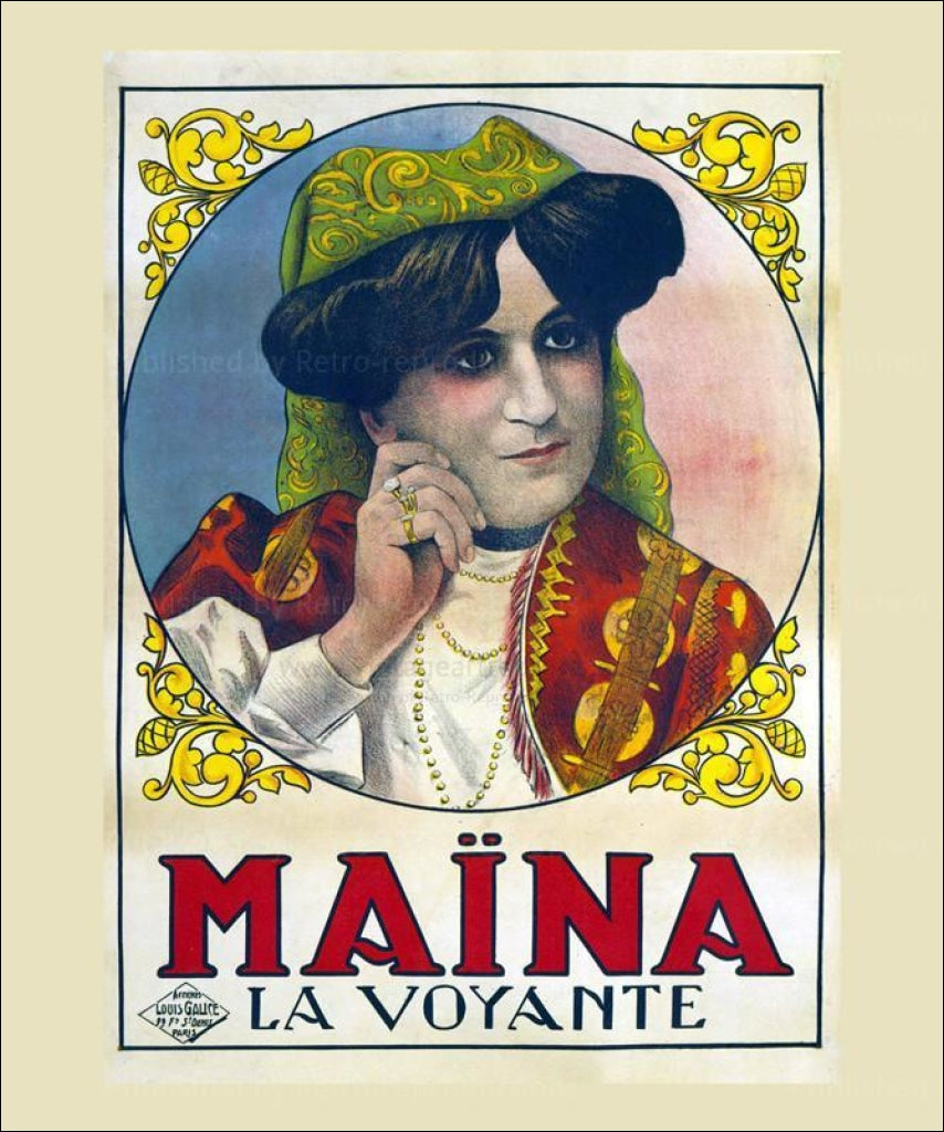 Maina La Voyante - Vintage Art, canvas prints