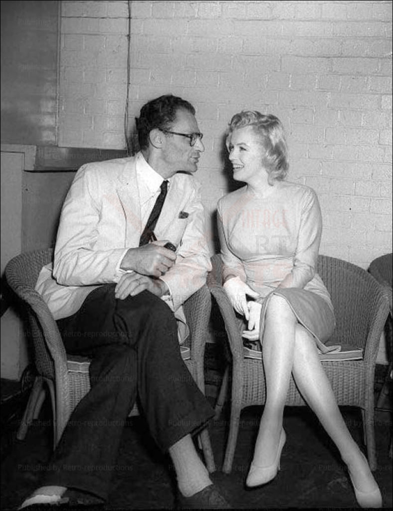 Marilyn Monroe, Arthur Miller, digital giclee photo reproduction - Vintage Art, canvas prints