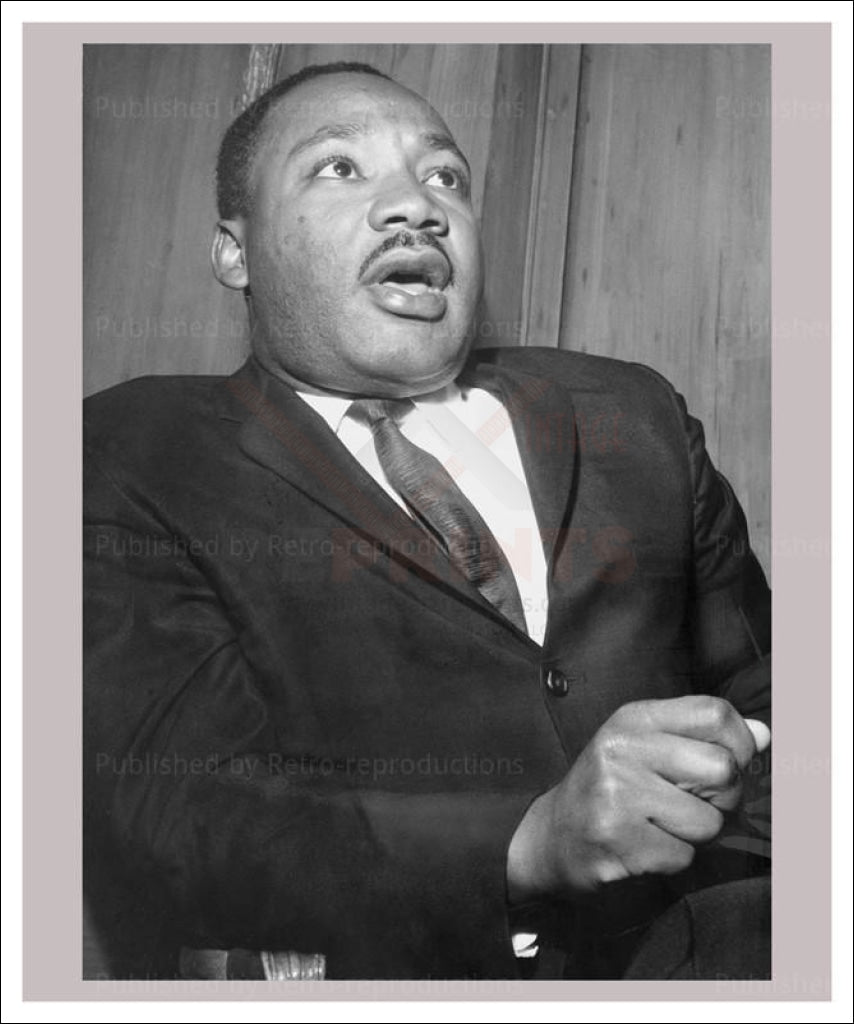 Martin Luther King - Vintage Art, canvas prints
