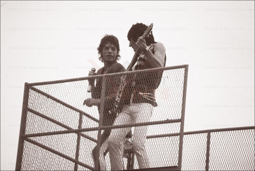 Mick Jagger, Keith Richard Paris Concert 1991, photographic print - Vintage Art, canvas prints
