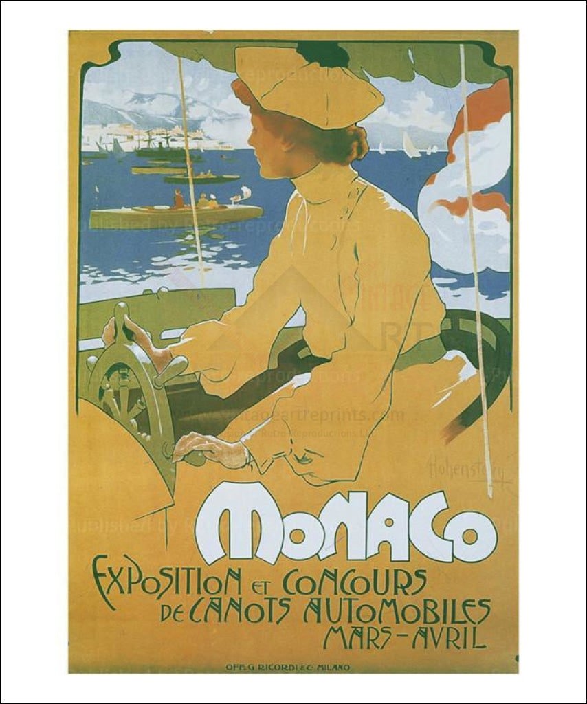 Monaco Exposition et Concours 1904, art print - Vintage Art, canvas prints