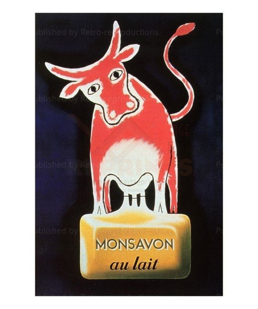 Monsavon au Lait, Artist Raymond Savignac, digital giclee print reproduction-Vintage Art, canvas prints, movie posters, photographic prints, posters, art prints, original movie posters, advertising posters,