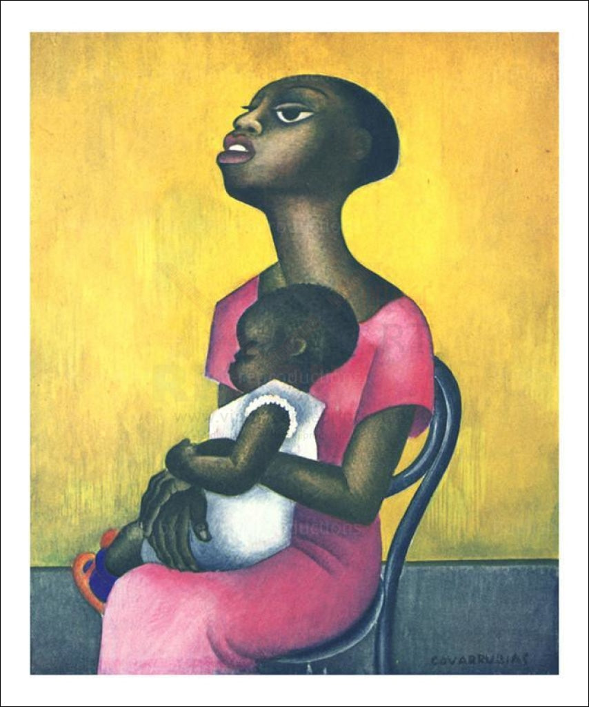 Negro Mother - Vintage Art, canvas prints