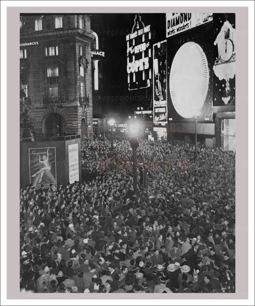 New Year Celebration 1960's London - Vintage Art, canvas prints