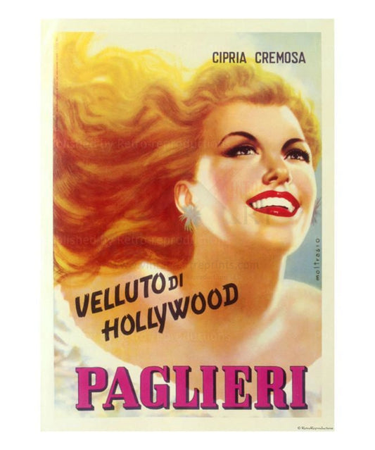 Paglieri - creme velours d'Hollywood - Vintage Art, canvas prints