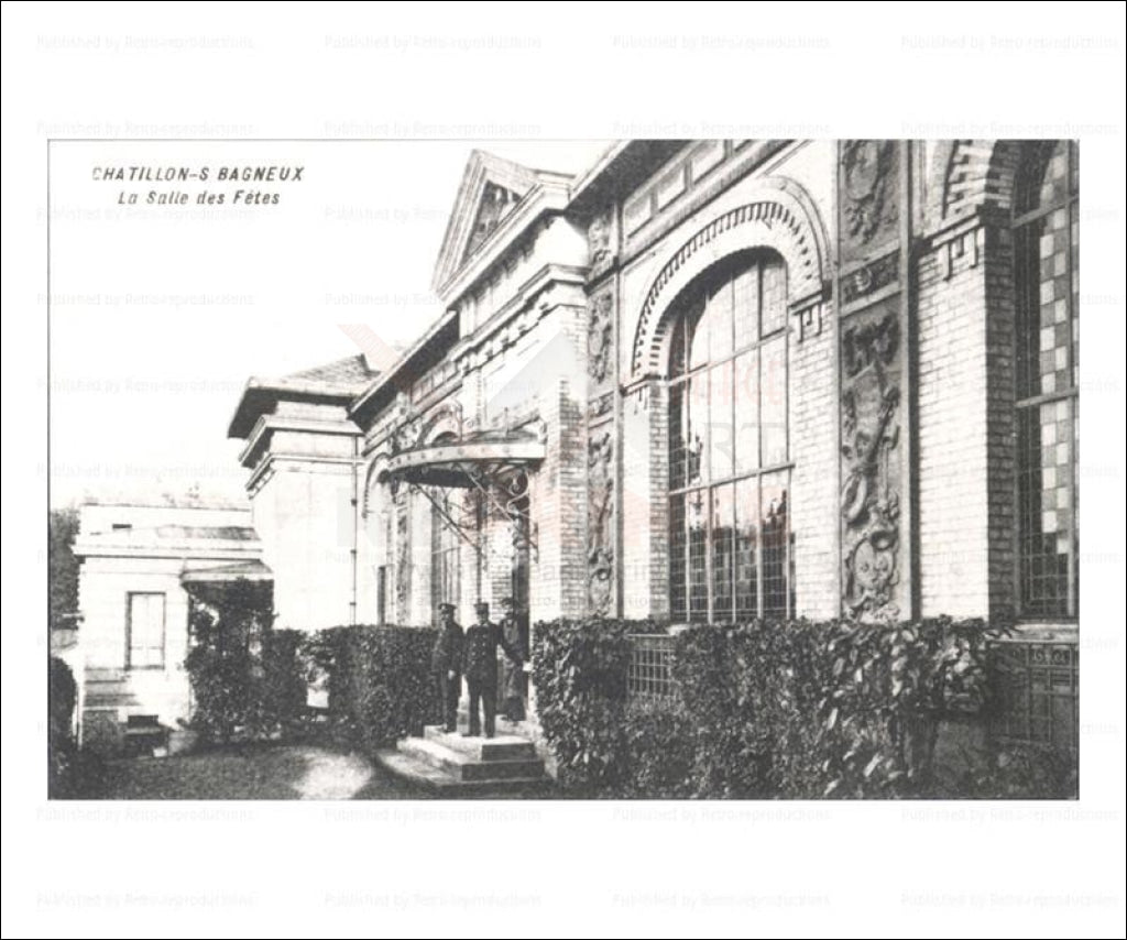 Paris suburb, Chatillon City Vintage photo La Salle des Fetes