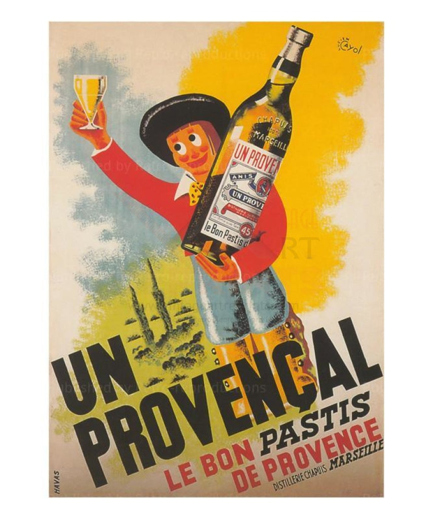 Pastis de Provence - Vintage Art, canvas prints