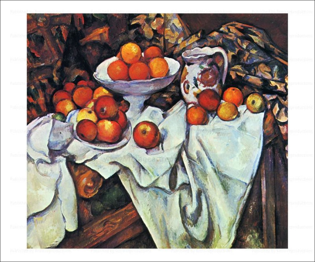 Pommes et Oranges 1895 - Vintage Art, canvas prints