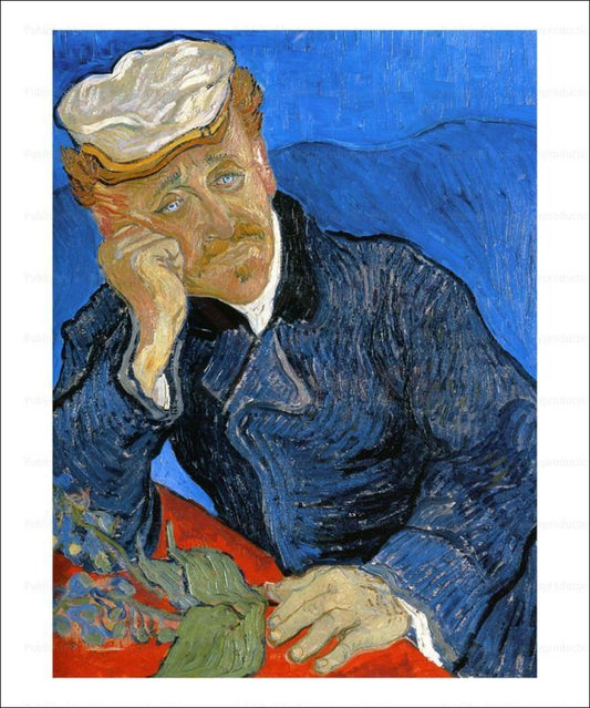 Portrait du Doctor Paul  Gachet - Vintage Art, canvas prints