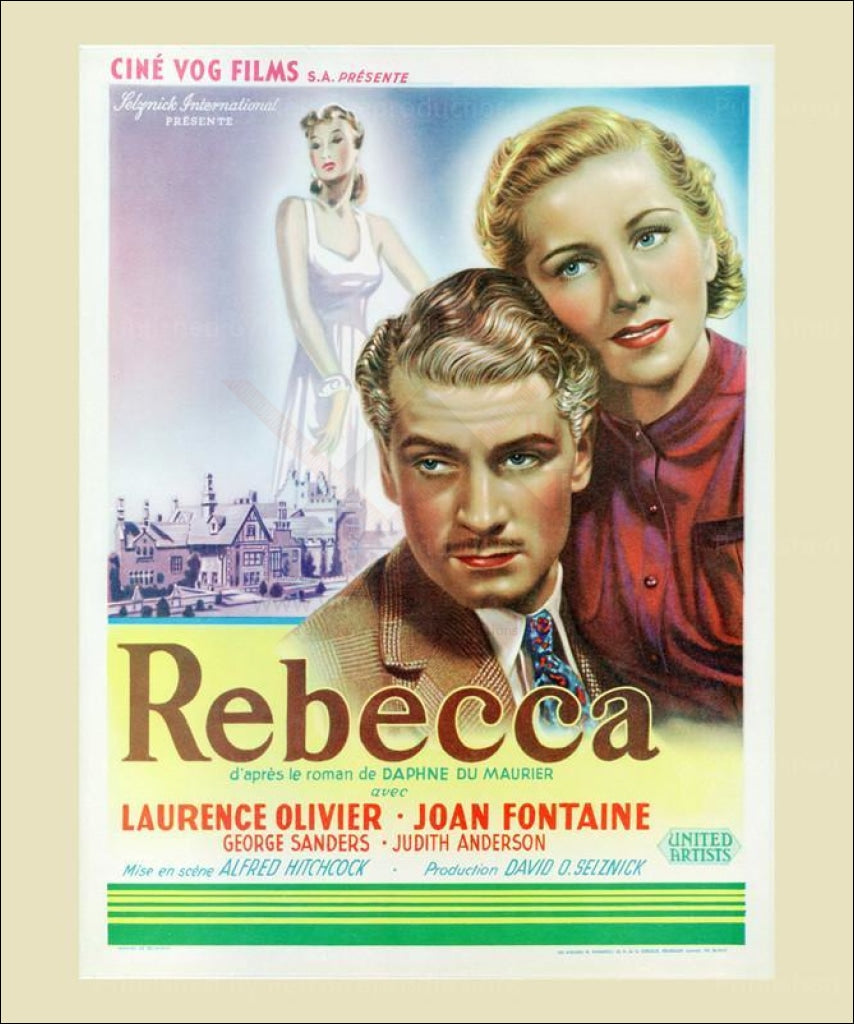 Rebecca - Digital Poster Print - Vintage Art, canvas prints