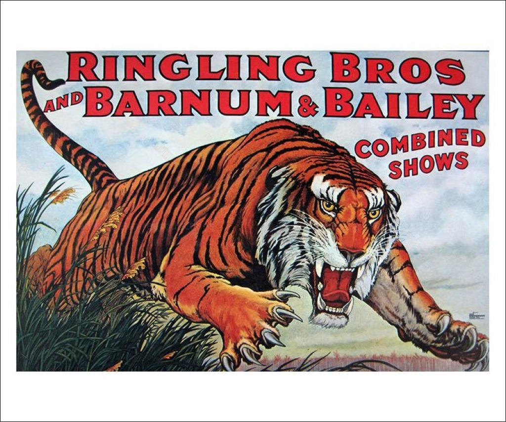 Ringling Bros & Barnum & Bailey - Vintage Art, canvas prints
