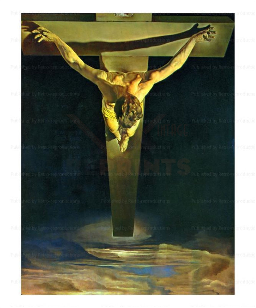 Salvador Dali, Crucifixion - Vintage Art, canvas prints