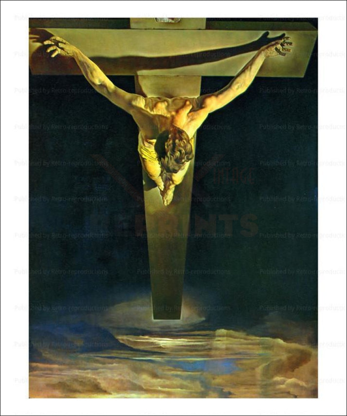 Crucifixion, Salvador Dali – VINTAGEARTREPRINTS.COM