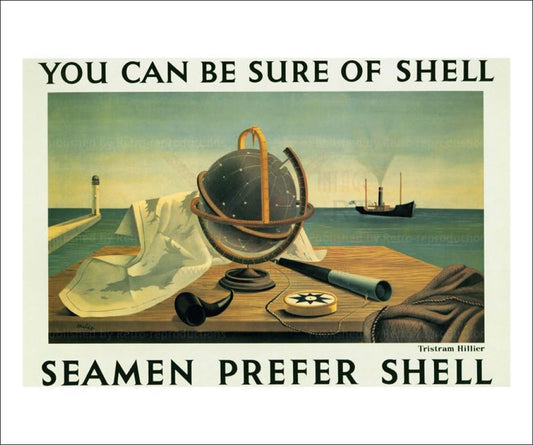 Seamen Prefer Shell 1934 - Vintage Art, canvas prints
