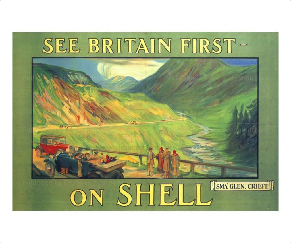 See Britain First on Shell, Criefe 1925 - Vintage Art, canvas prints