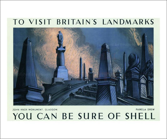 Shell Glasgow 1936 - Vintage Art, canvas prints