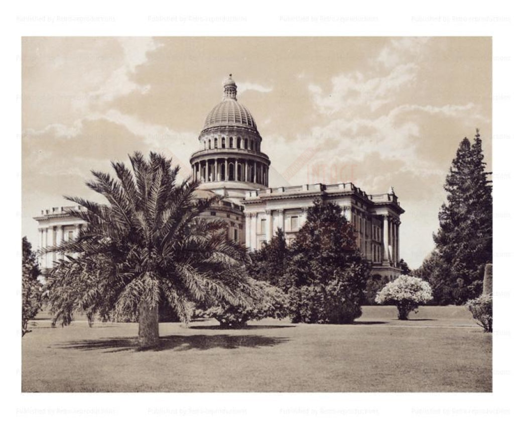 State Capitol - Vintage Art, canvas prints