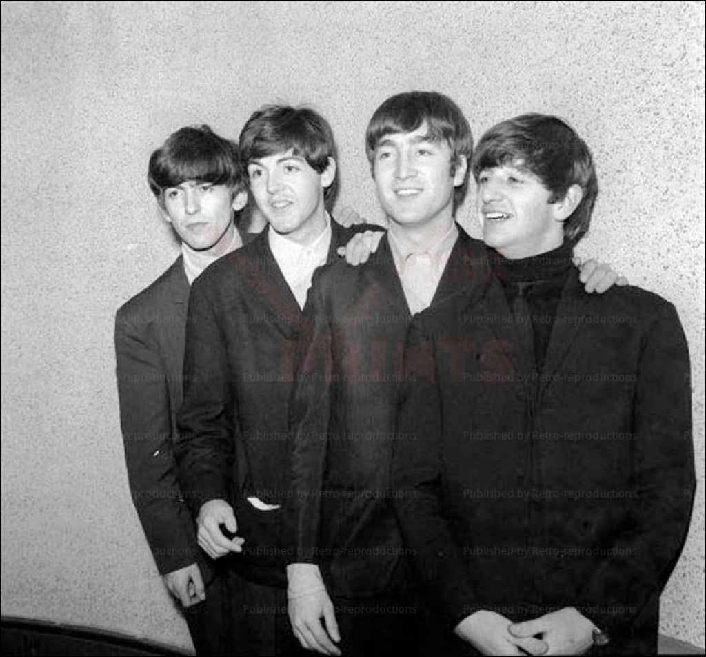 The Beatles 1962, vintage art photo print reproduction - Vintage Art, canvas prints