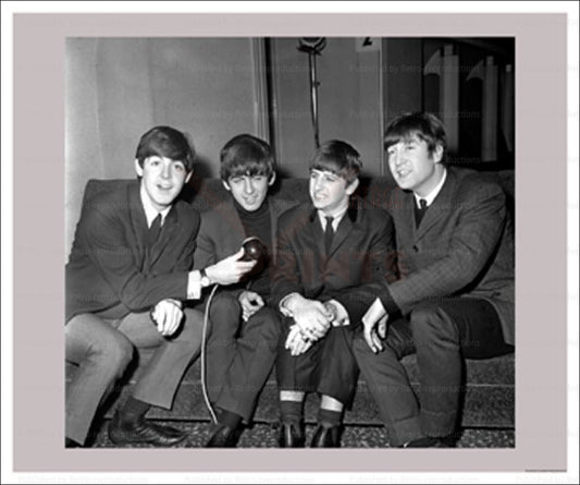 The Beatles 1965 interview, vintage art photo print - Vintage Art, canvas prints