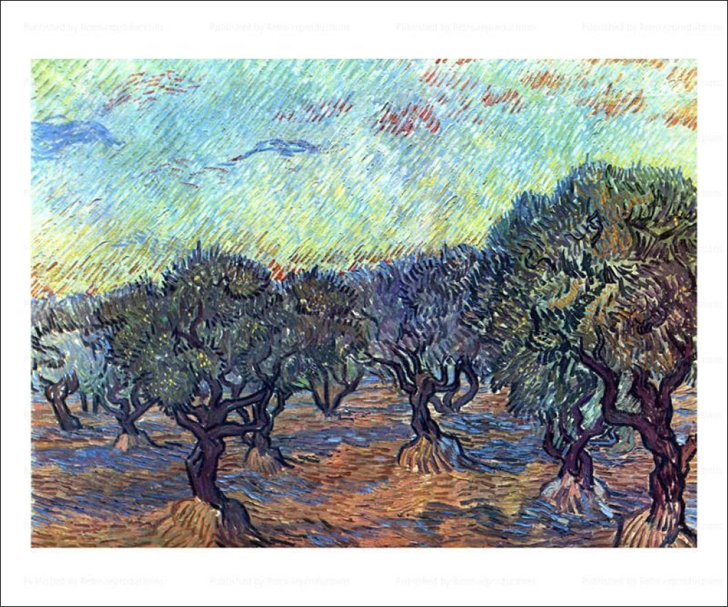 The Olive Grove 1889 - Vintage Art, canvas prints